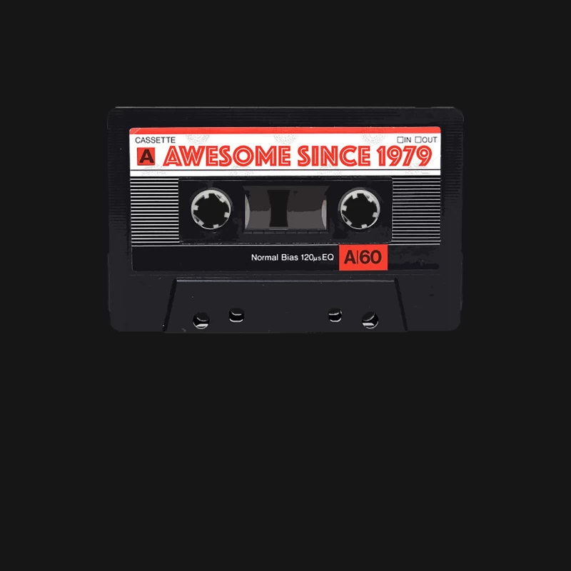 Classic Cassette Tape Mixtape - Awesome Since 1979 Birthday Gift Female Long Sleeve T-Shirt
