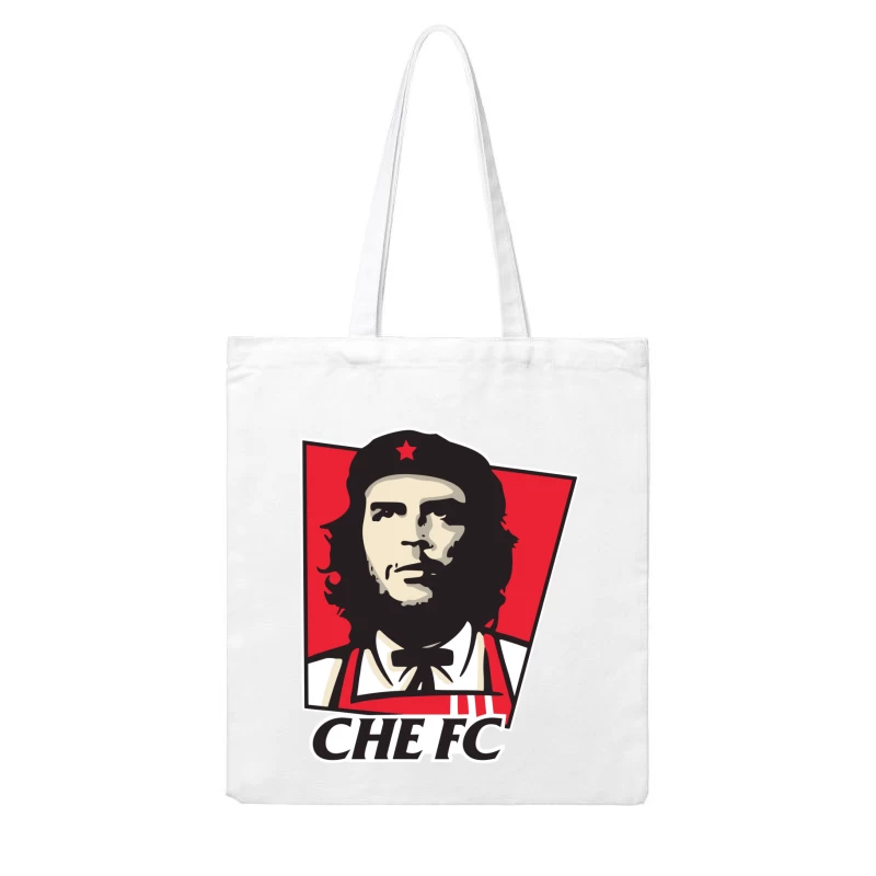 Che Guevara Inspired Sports Team Logo Cotton Tote Bag