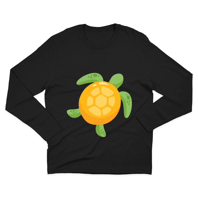 Tortue Ananas Cartoon Homme Manches Longues T-Shirt
