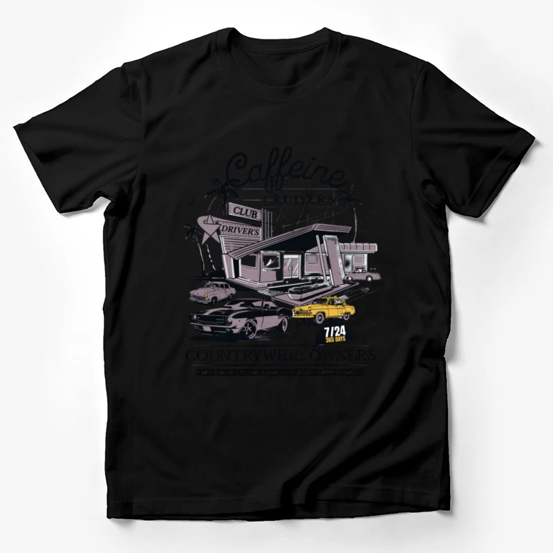 Design de Rencontre Automobile Rétro Homme T-Shirt