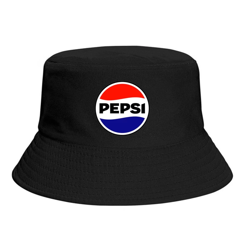 Classic Pepsi Cola Circular Logo Design Bucket Hat