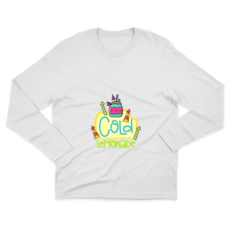 Design coloré de limonade fraîche Homme Manches Longues T-Shirt
