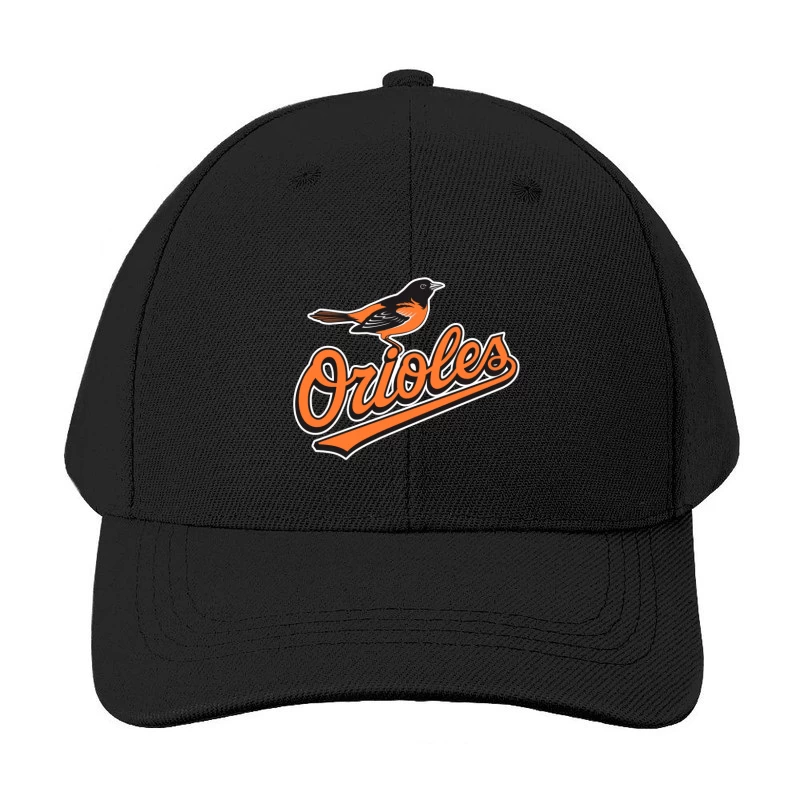 Baltimore Orioles MLB Baseball Team Logo with Orange Bird Mascot Baseball Cap