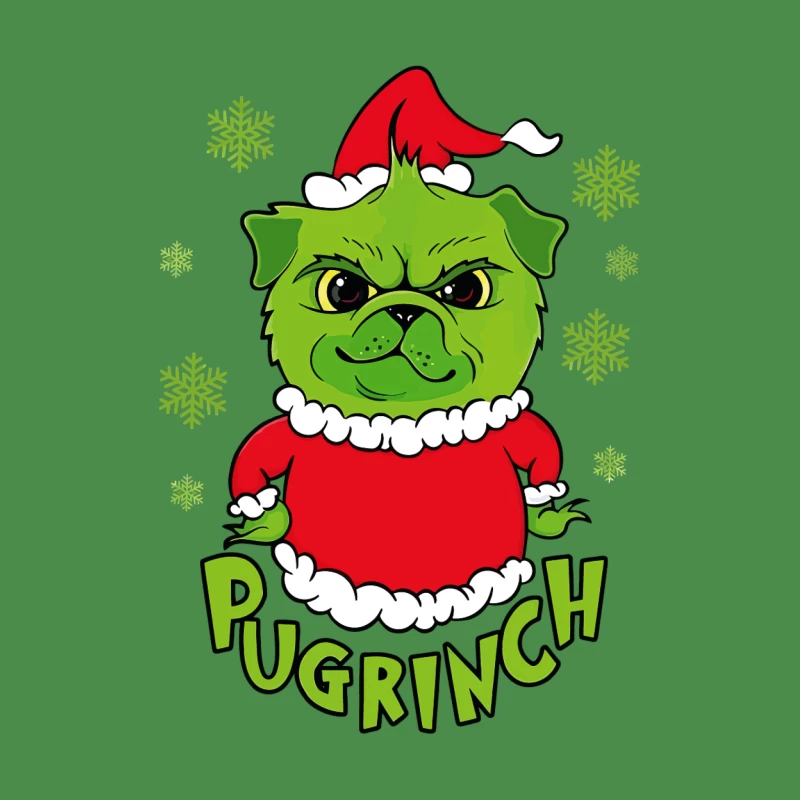 Pugrinch: Grumpy Holiday Cheer Female T-Shirt