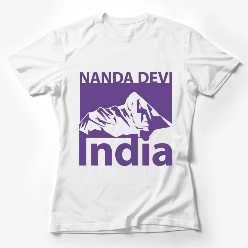 Nanda Devi Berglogo in Indien Damen T-Shirt