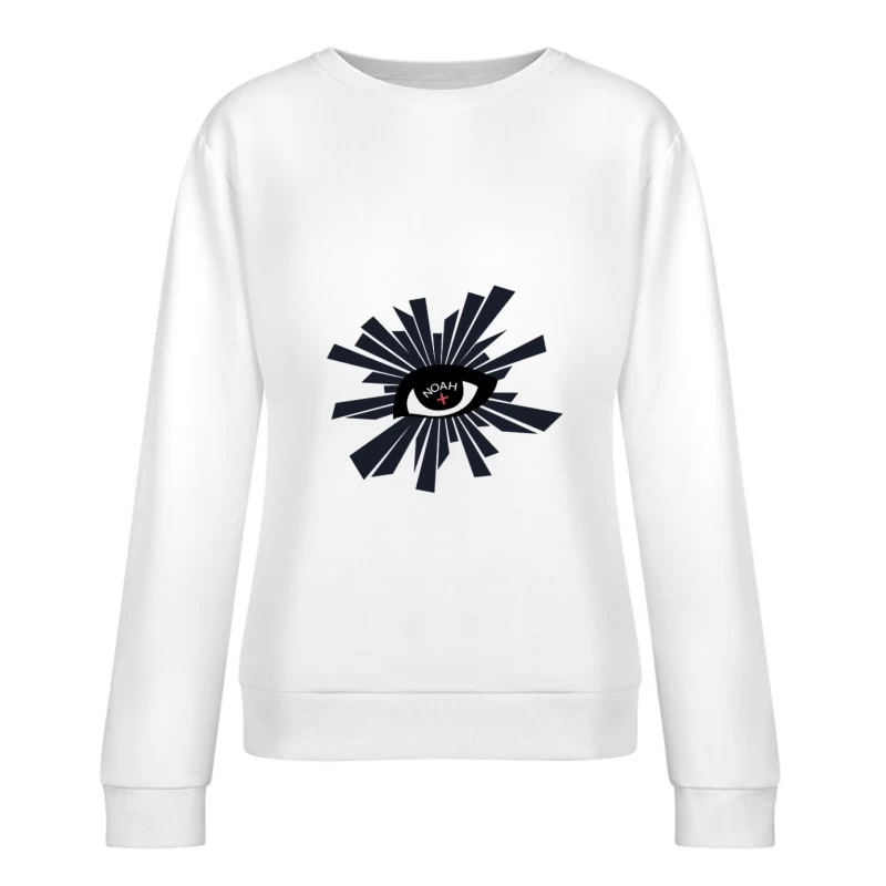 Augenmotiv mit Strahlen Damen Pullover Sweatshirt
