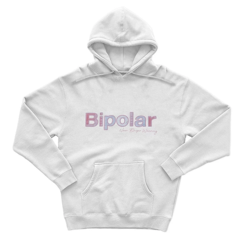Bipolar-Schriftzug Design Herren Pullover Hoodie