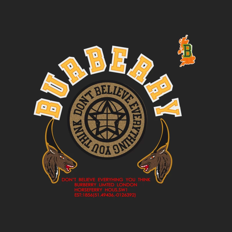 Burberry Grafikdesign mit Stierköpfen Herren Pullover Sweatshirt