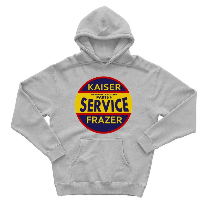 Vintage Kaiser Frazer Automotive Service and Parts Dealership Sign Male Pullover Hoodie