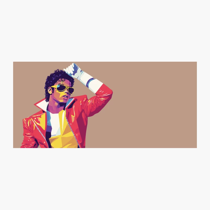 Vibrant Pop Art Portrait of 80s Music Icon Coffee Mug