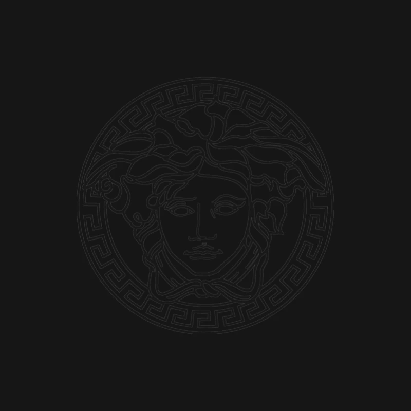 Medusa Kopf Design Herren Langarm T-Shirt