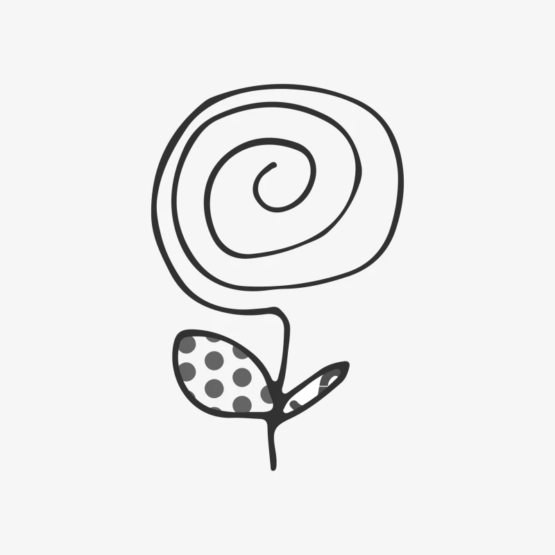 Fleur abstraite spirale Femme Sweat-shirt à enfiler