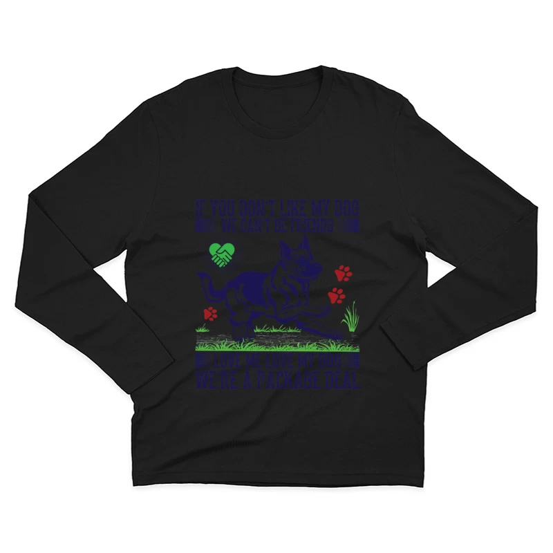 Amour Inconditionnel: Chien et Amitié Homme Manches Longues T-Shirt