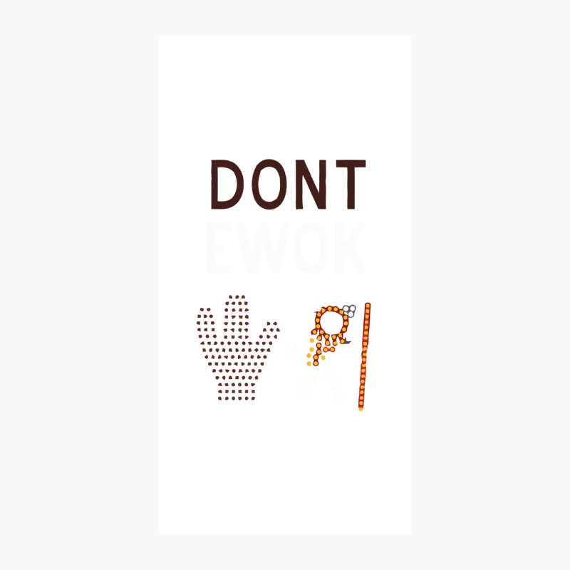 Don't Touch: Cactus and Jewelry Safety Warning iPhone Case