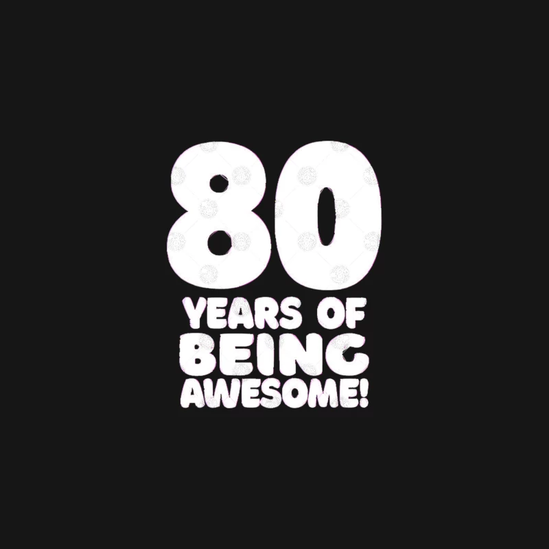 80 Years Of Being Awesome - Funny Birthday Design Desk Mat