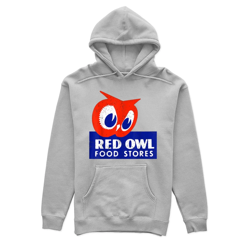 Vintage Red Owl Food Stores Logo Design Female Pullover Hoodie