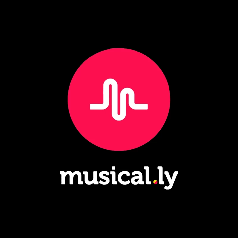 Musical.ly Social Media App Logo Design Tapestry