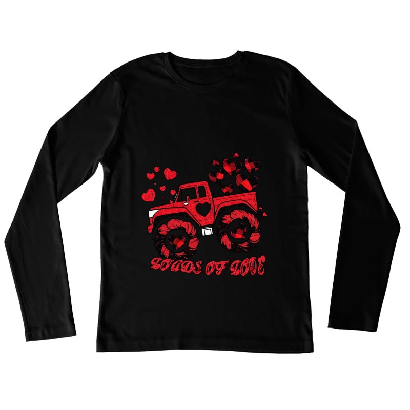 Mädchen-Monstertruck voller Liebe Damen Langarm T-Shirt