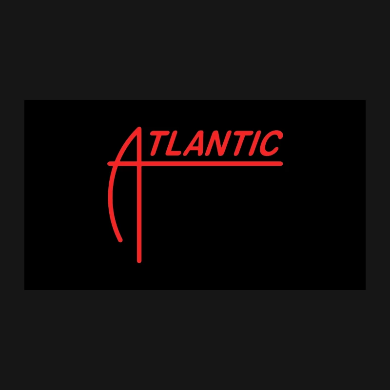 Atlantic Records Red Logo Design Desk Mat