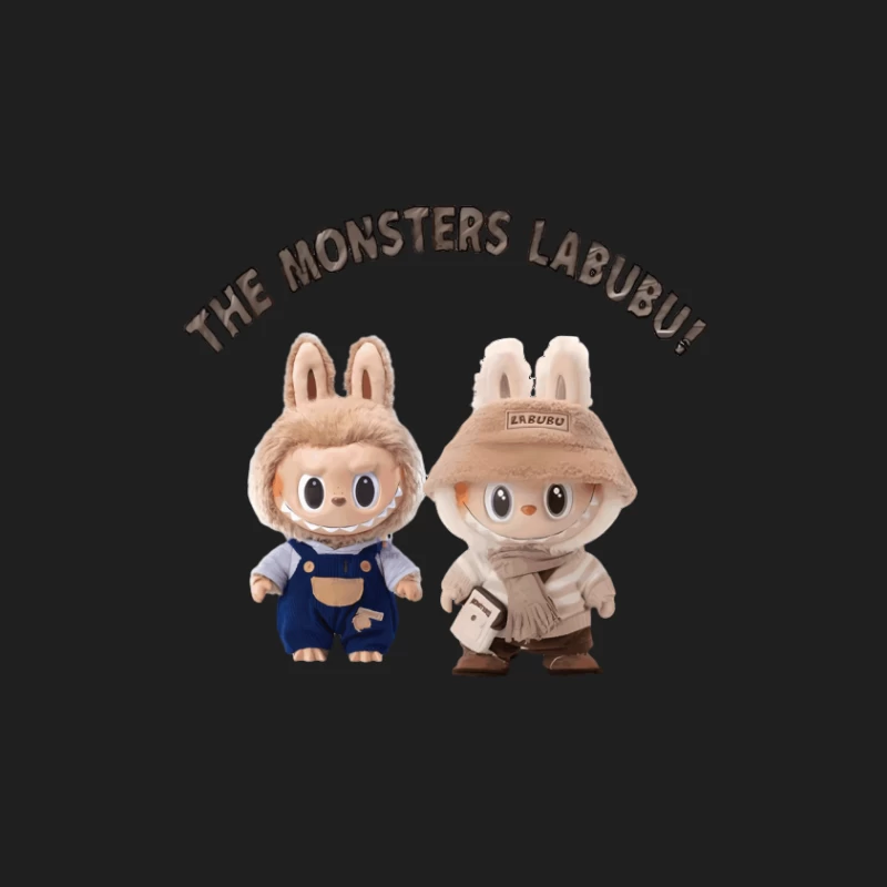 Die Monster Labubu Kuscheltiere Herren Tanktops