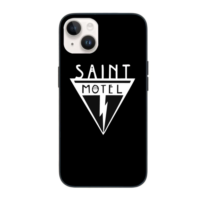 Saint Motel Vintage Triangle Logo with Lightning Bolt Design iPhone Case