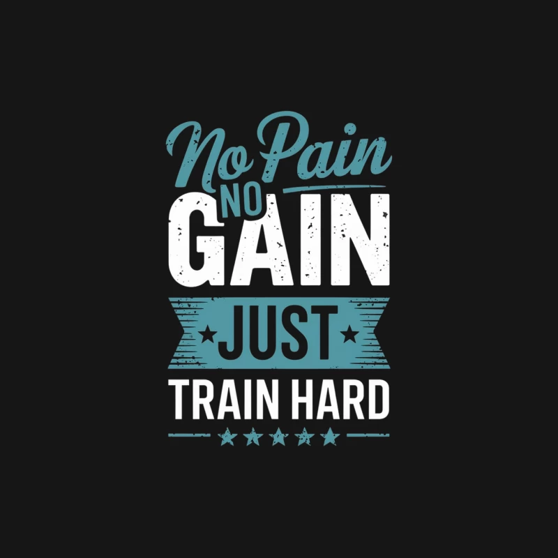 No Pain No Gain: Motivational Fitness Training Typography Female Long Sleeve T-Shirt