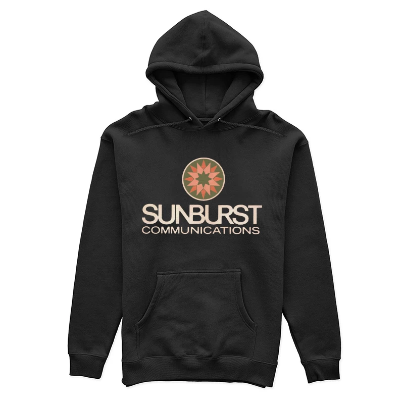 Sunburst Communications Vintage Corporate Logo Design Female Pullover Hoodie