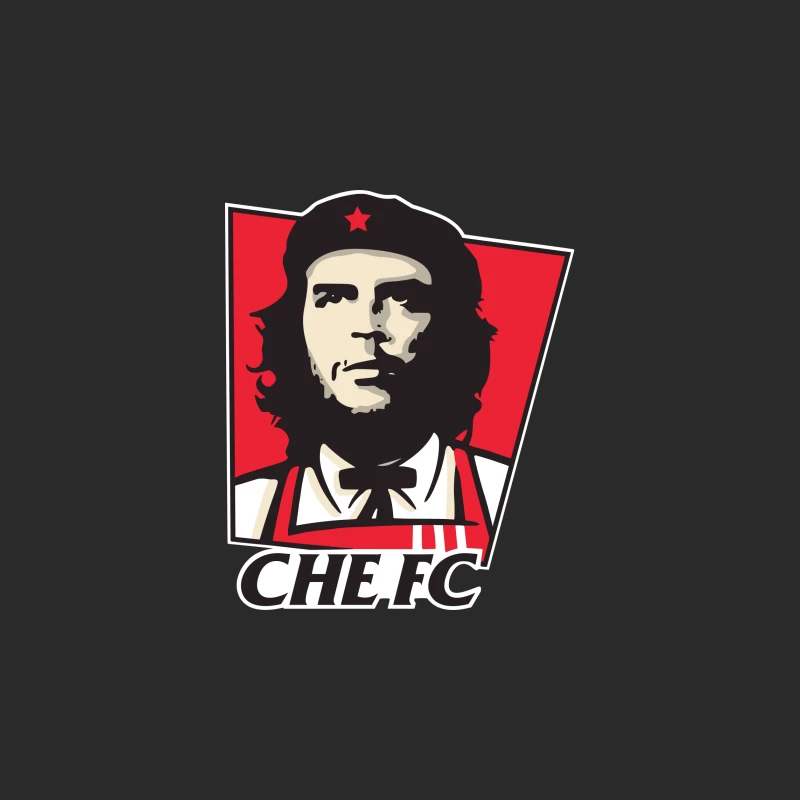 Che Guevara Inspired Sports Team Logo Baseball Cap