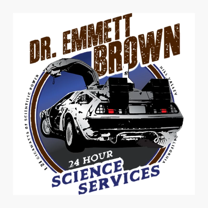 Dr. Emmett Brown Science Services Pin