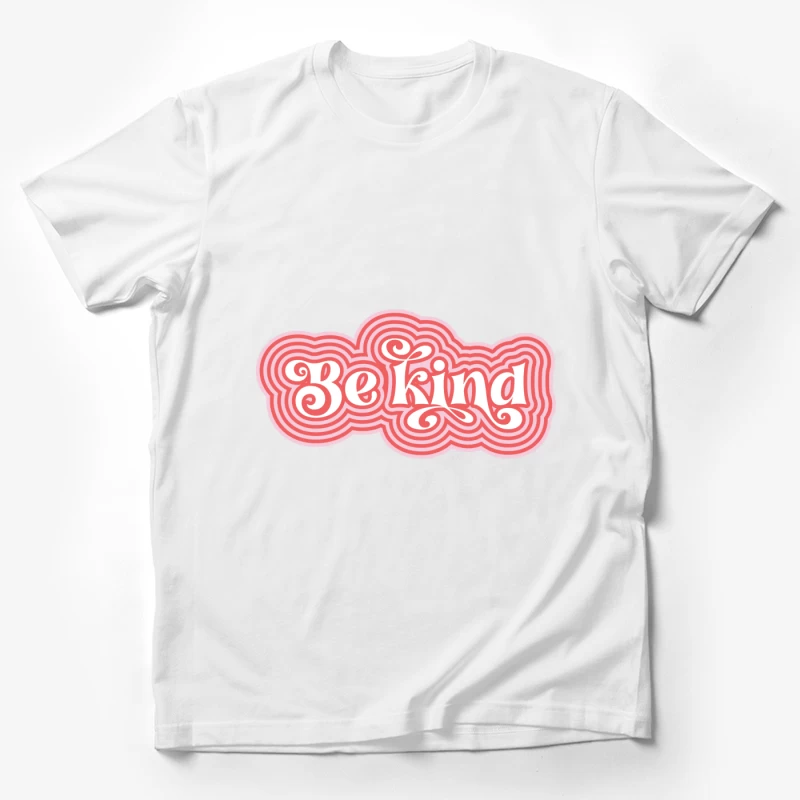 Inspirierende 'Sei freundlich' Botschaft Herren T-Shirt