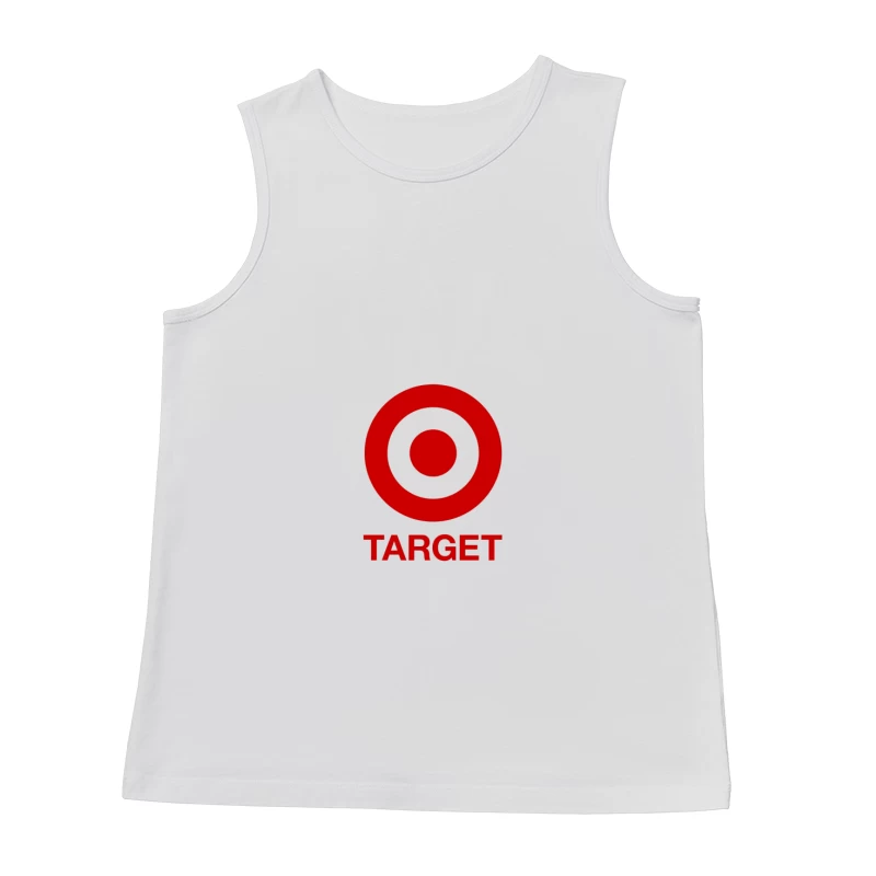 Target Corporation Retail Brand Logo with Red Bullseye Design Male Tank Top