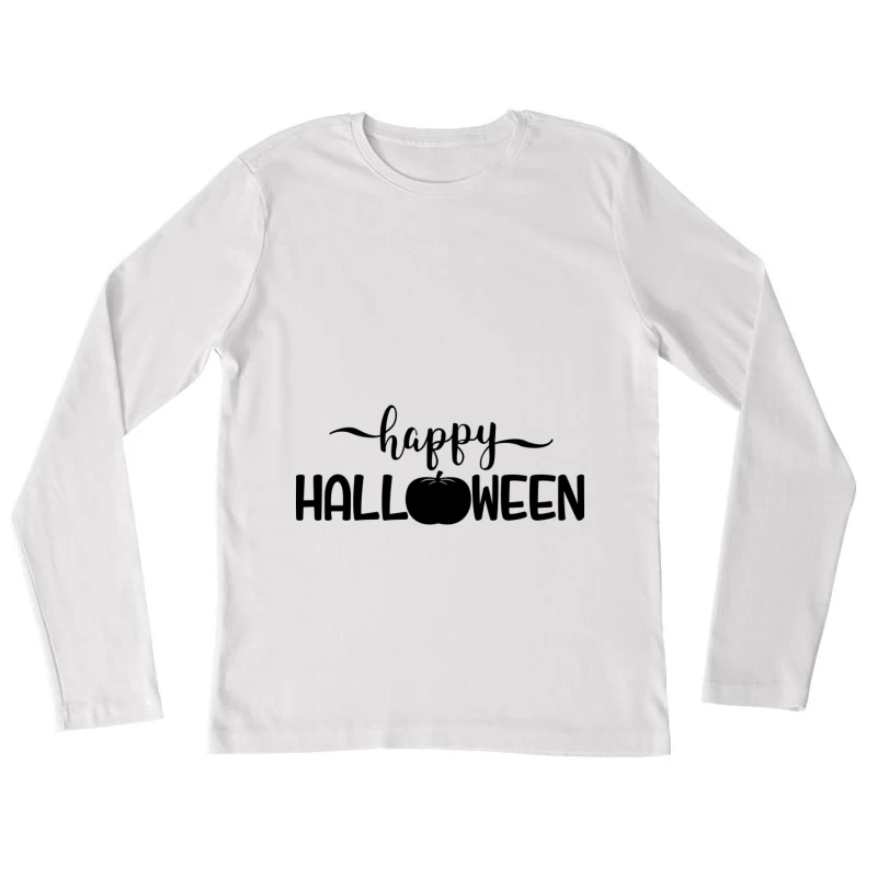 Joyeuse Halloween avec citrouille Femme Manches Longues T-Shirt