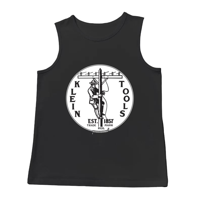 Klein Tools Vintage Lineman Logo Est. 1857 Male Tank Top