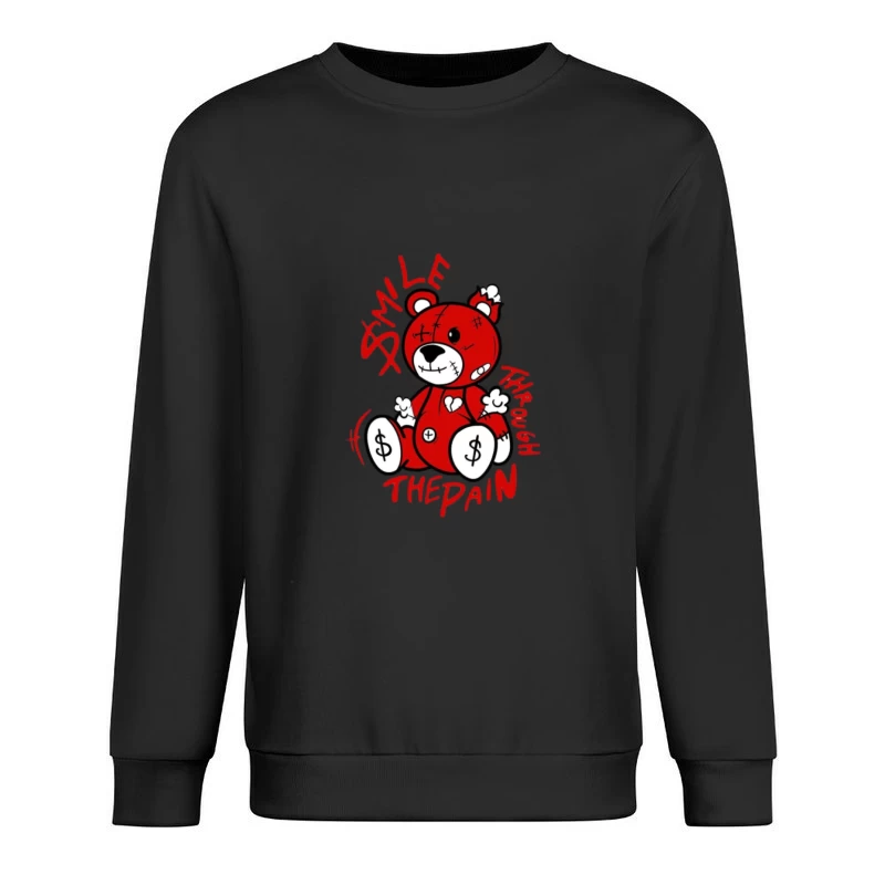 Lächeln durch den Schmerz Bär Herren Pullover Sweatshirt