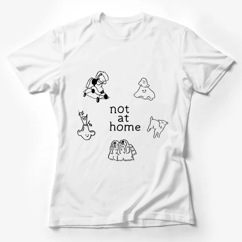 Nicht zu Hause Geister Damen T-Shirt