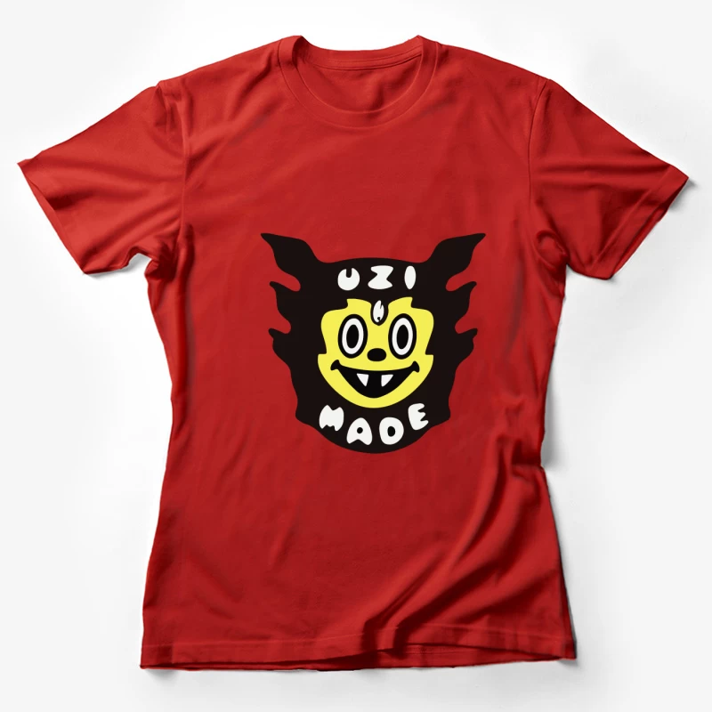 Lustiges Monster-Maskottchen-Design Damen T-Shirt