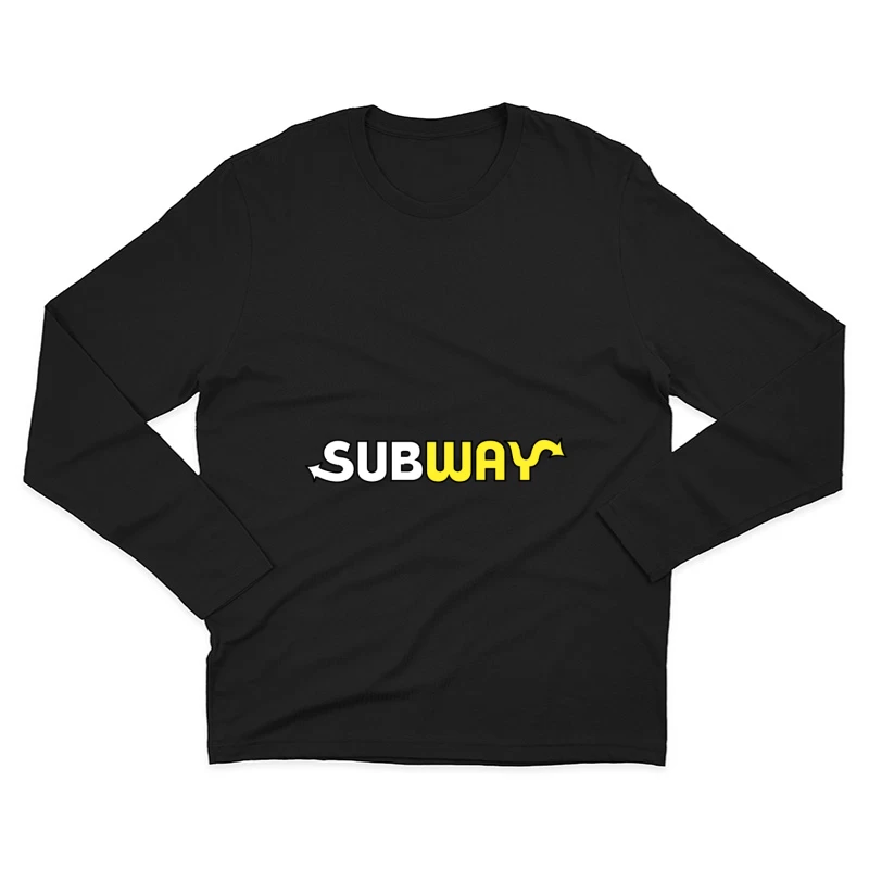 Subway Restaurant Chain Logo Design Male Long Sleeve T-Shirt