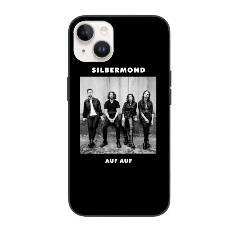 German Rock Band Silbermond - Black and White Promotional Photo iPhone Case