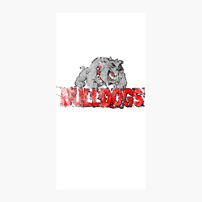 The Bulldogs, distressed iPhone Case