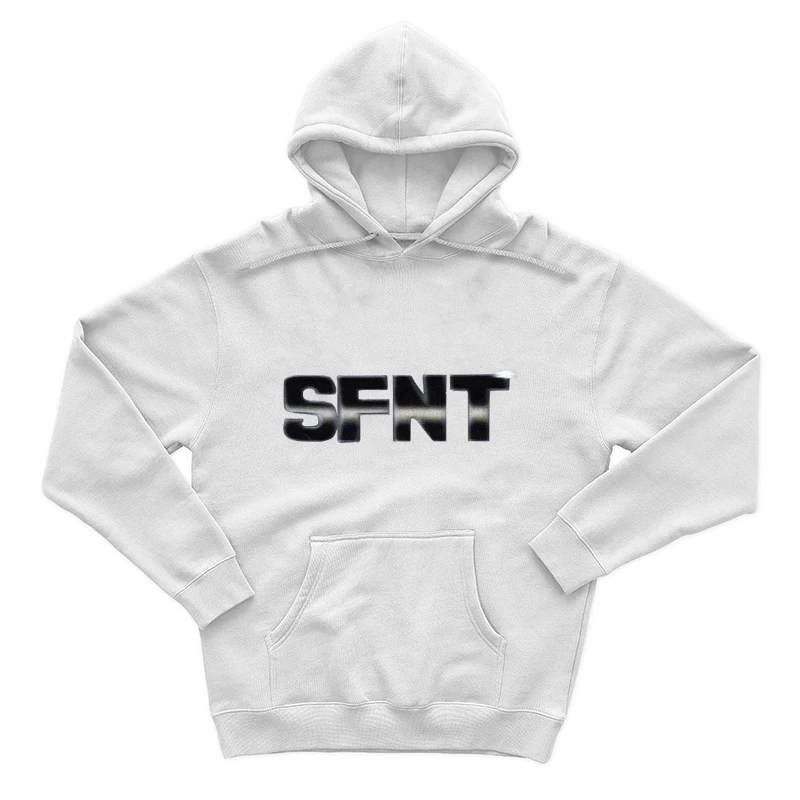 Metallisches Textdesign Herren Pullover Hoodie