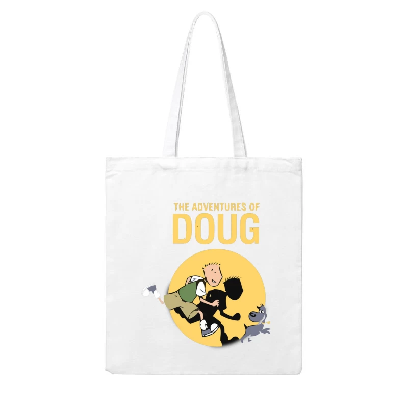 The Adventures of Doug - Classic 90s Animated Series Logo Cotton Tote Bag