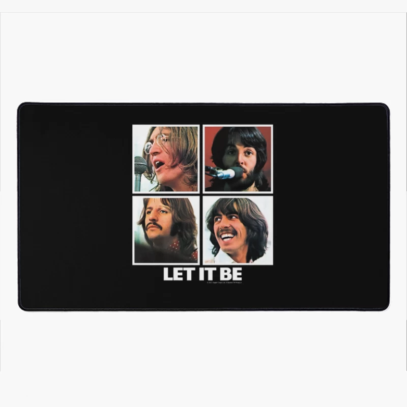 Four Classic Snapshots from The Let It Be Recording Sessions Desk Mat