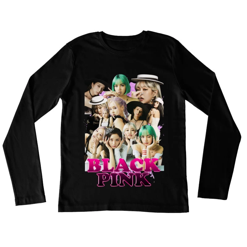 BLACKPINK: K-pop Girl Group Fashion Poster Female Long Sleeve T-Shirt
