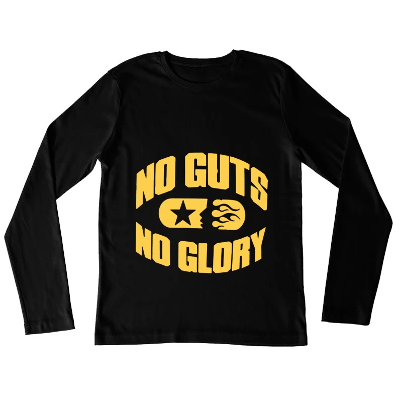 Selbstbewusstsein und Mut Design Damen Langarm T-Shirt