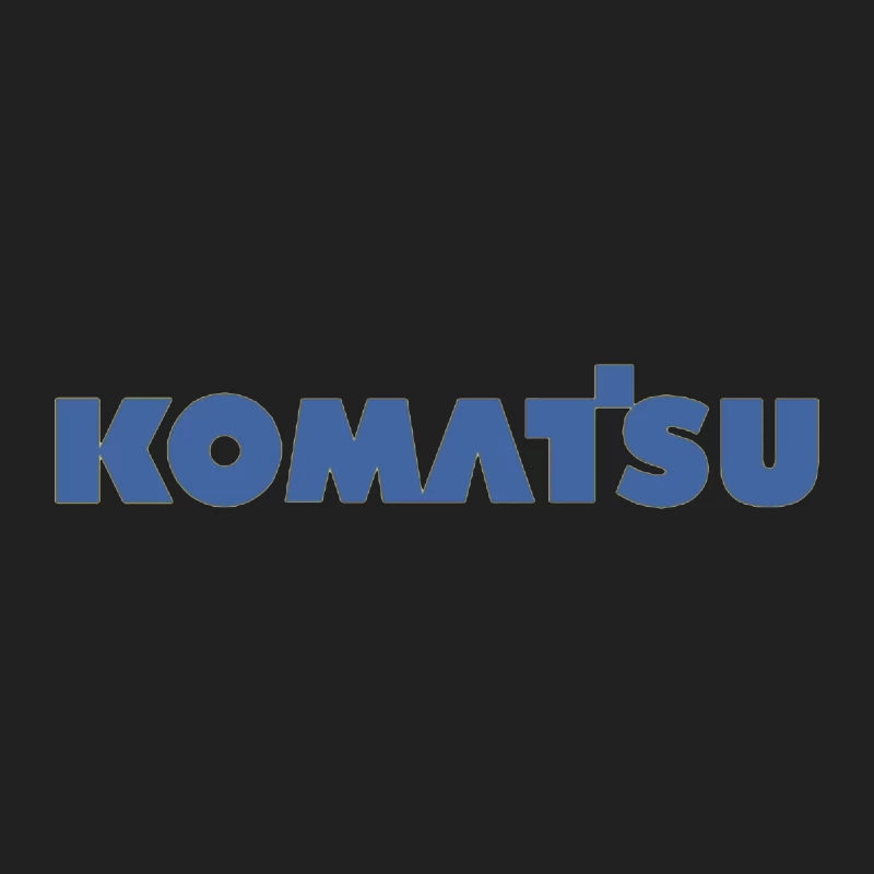 Komatsu Industrial Equipment Company Logo in Blue Bucket Hat