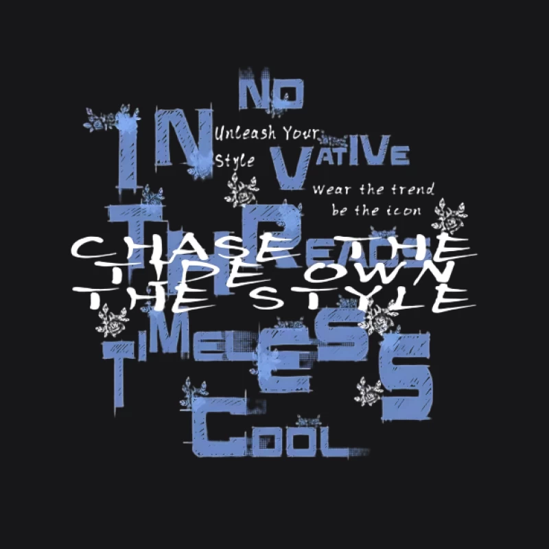 Modischer Slogan für Stil und Innovation Herren Pullover Hoodie
