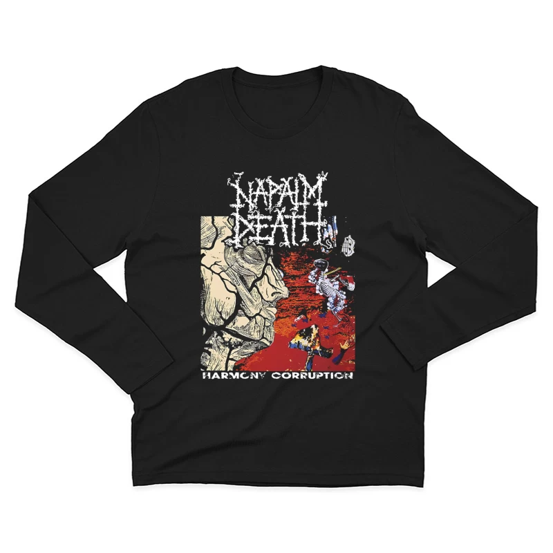 Napalm Death Harmony Coruption Male Long Sleeve T-Shirt