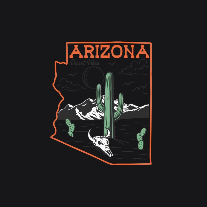 Arizona Wüstenlandschaft mit Kaktus Herren Pullover Hoodie