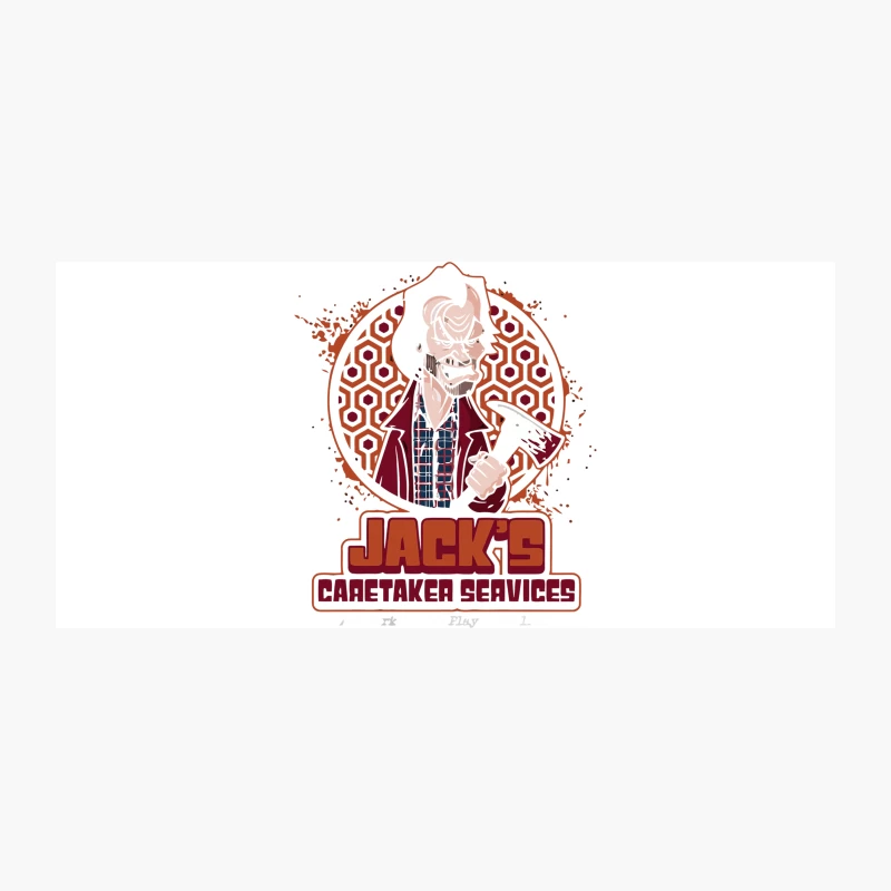 Vintage-Style Horror Movie Graphic: Jack's Caretaker Services Coffee Mug