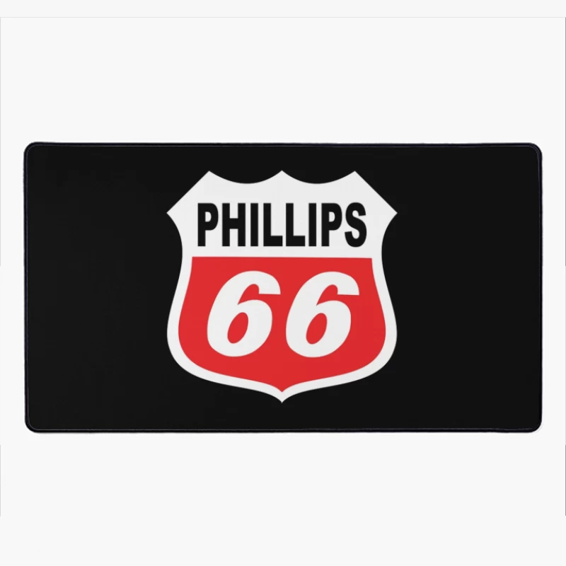 Phillips 66 Classic Shield Logo Design Desk Mat